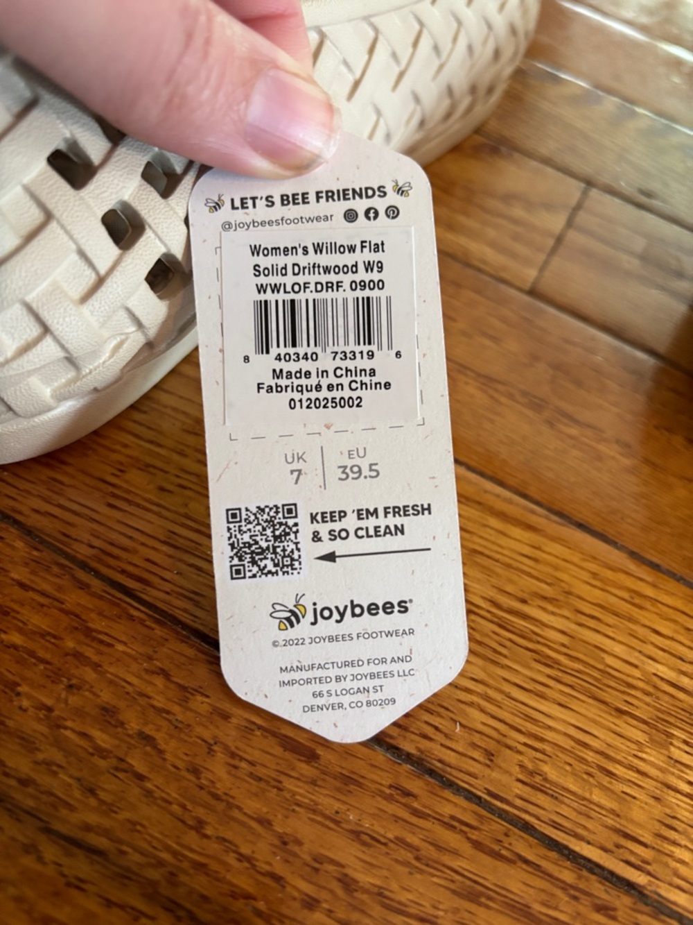 Woven Slip-On Ballet Flats in Cream - Picture 5 of 7
